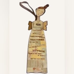 Kelly Rae Roberts Handcrafted Angel Wall Art Decor Love Abundance Unleash Joy